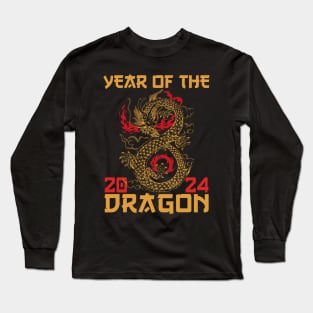 Chinese Lunar Year Of The Dragon 2024 Long Sleeve T-Shirt